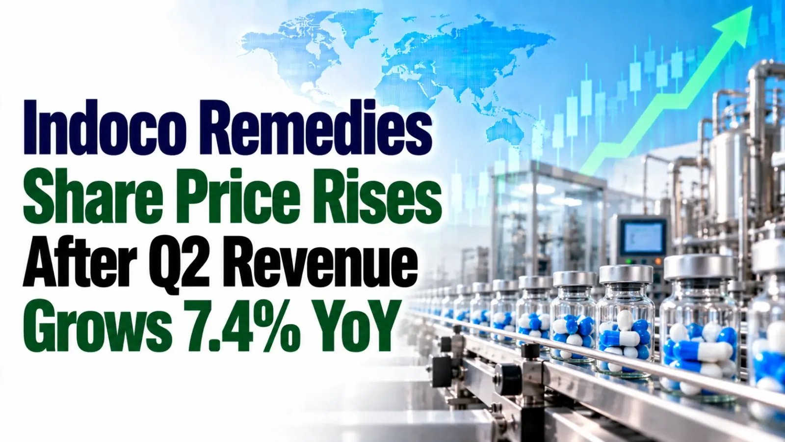 Indoco Remedies Share Price Rises After Q2 Revenue Grows 7.4% YoY