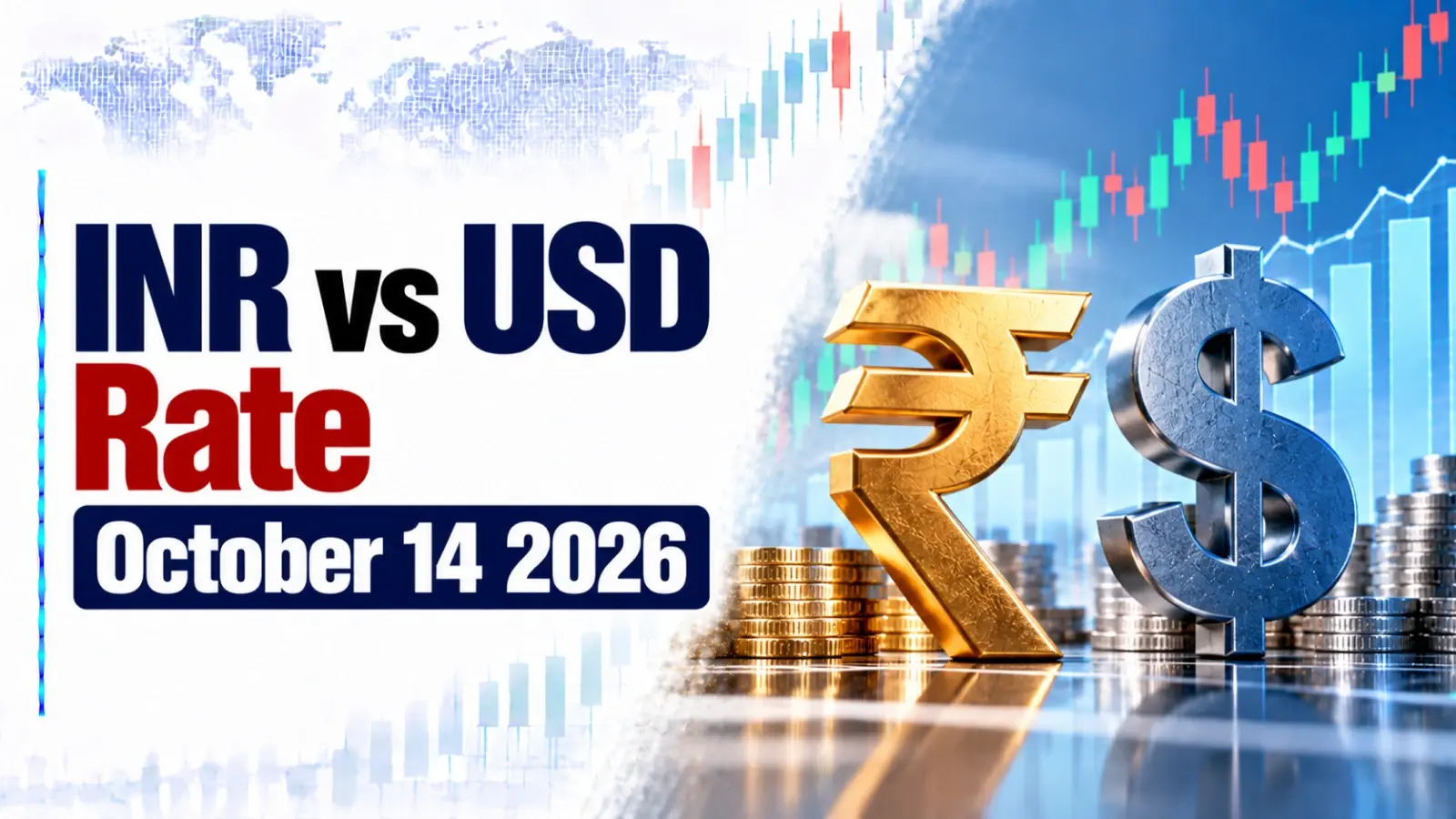 INR vs USD Rate, October 14, 2026: Rupee Rises 19 Paise To Close at 95.17 Against US Dollar