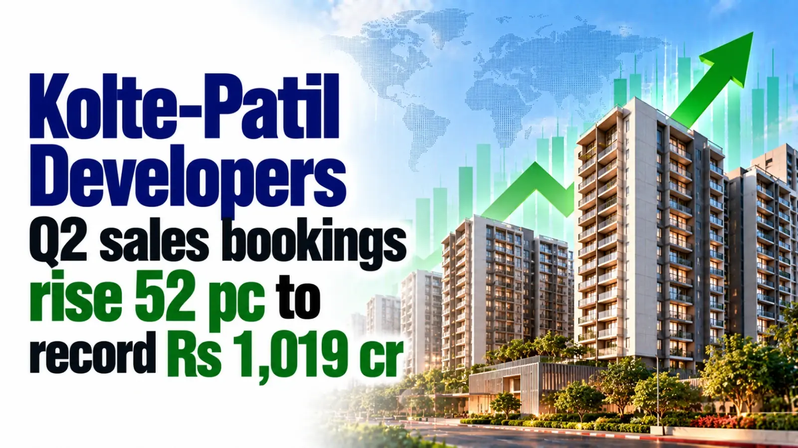 Kolte-Patil Developers Q2 Sales Bookings Rise 52% To Record Rs 1,019 Cr
