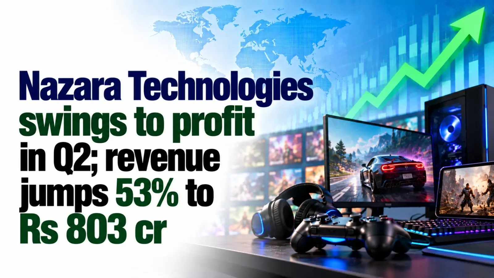 Nazara Technologies Swings To Profit in Q2; Revenue Jumps 53% to Rs 803 Cr