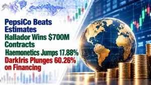 PepsiCo Beats Estimates; Hallador Wins $700M Contracts; Haemonetics Jumps 17.88%; DarkIris Plunges 60.26% on Financing