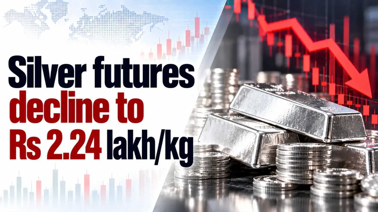 Silver Futures Decline to Rs 2.24 Lakh/Kg