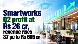 Smartworks Q2 Profit at Rs 26 Cr, Revenue Rises 37% to Rs 605 Cr