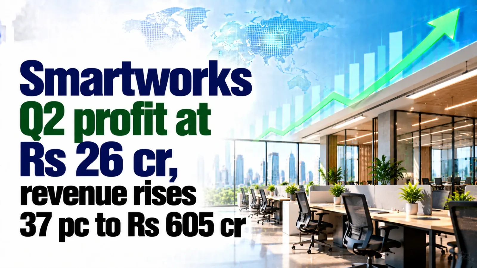 Smartworks Q2 Profit at Rs 26 Cr, Revenue Rises 37% to Rs 605 Cr