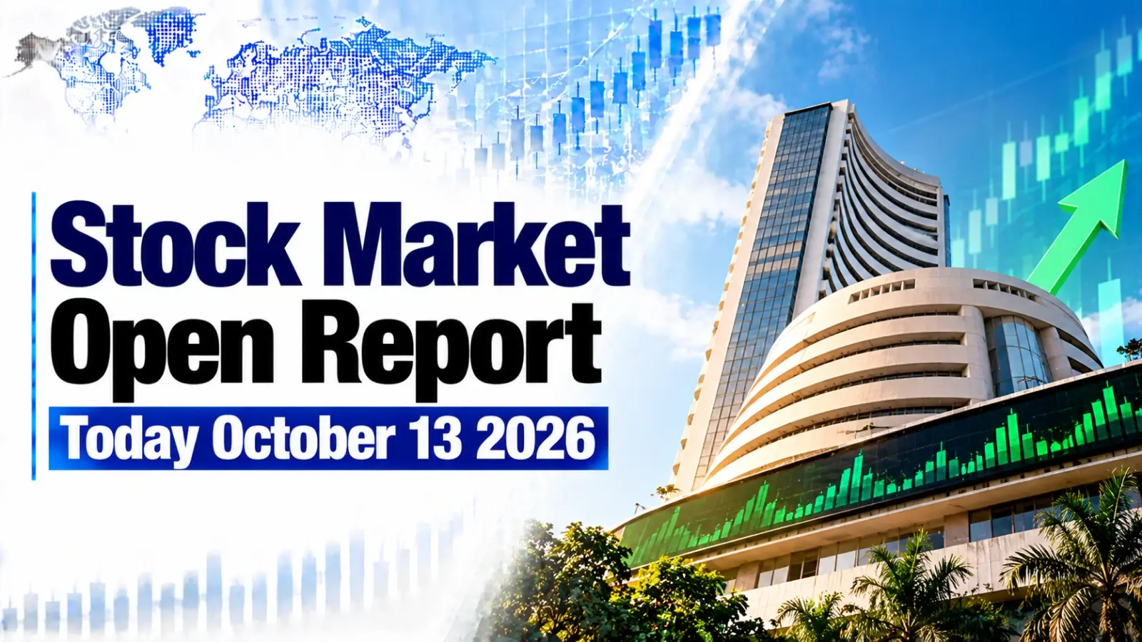 Stock Market Open Report Today, October 13, 2026: Sensex, Nifty Trade Higher as Easing Oil, RBI Rupee Measures Lift Sentiment