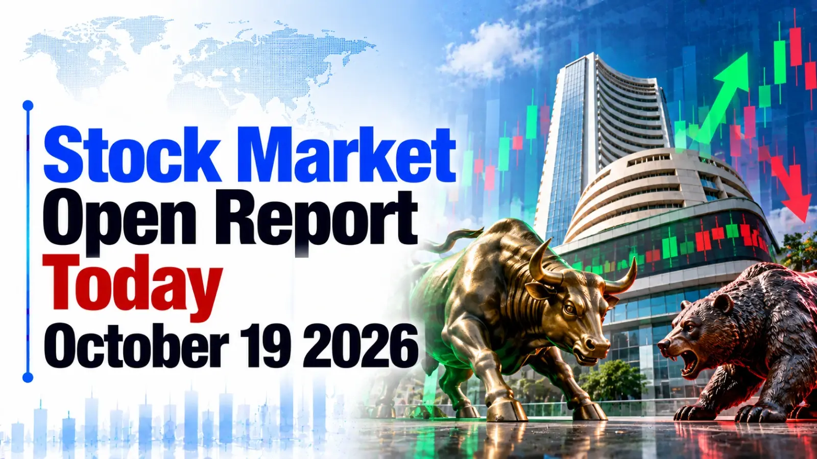 Stock Market Open Report Today, October 19, 2026: Sensex, Nifty Trade Flat as Private Banks Decline After Earnings