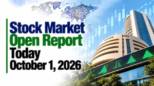 Stock Market Open Report Today, October 1, 2026: Nifty Edges Down, Sensex Flatlines After Lower Open as Elevated Oil, Foreign Selling Weigh