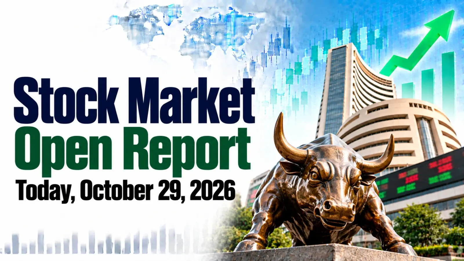 Stock Market Open Report Today, October 29, 2026: Sensex, Nifty Edge Higher After Flat Start as US Fed Holds Rates, Oil Cools