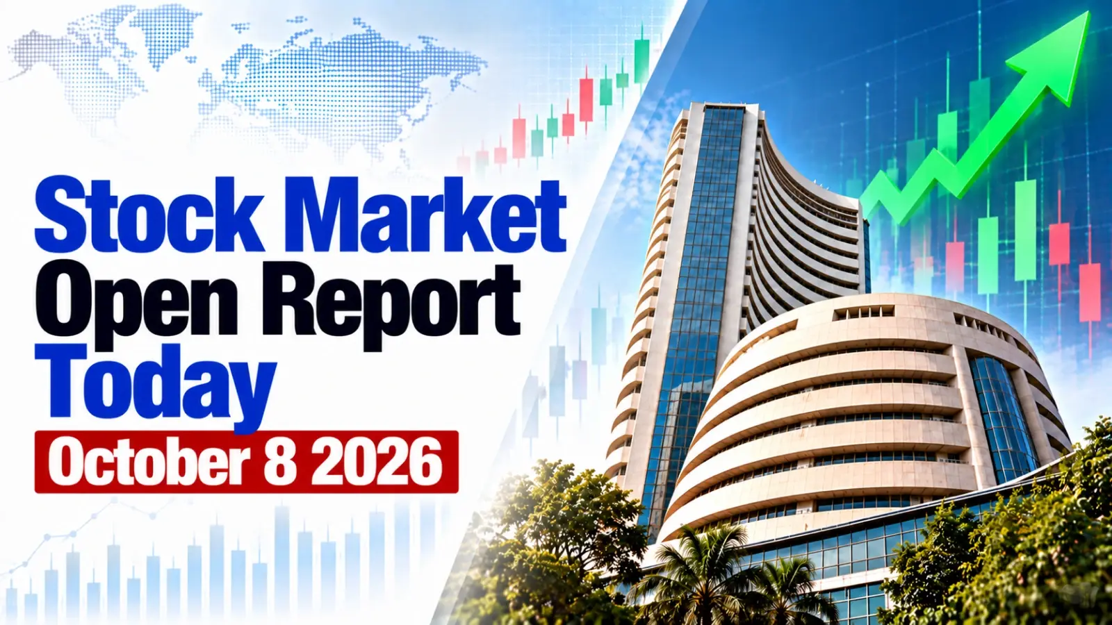 Stock Market Open Report Today, October 8, 2026: Sensex, Nifty Extend Losses as Hawkish RBI, Weak Global Cues and Rising Oil Weigh on Sentiment
