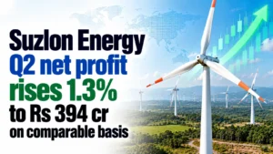 Suzlon Energy Q2 Net Profit Rises 1.3% to Rs 394 Cr on Comparable Basis