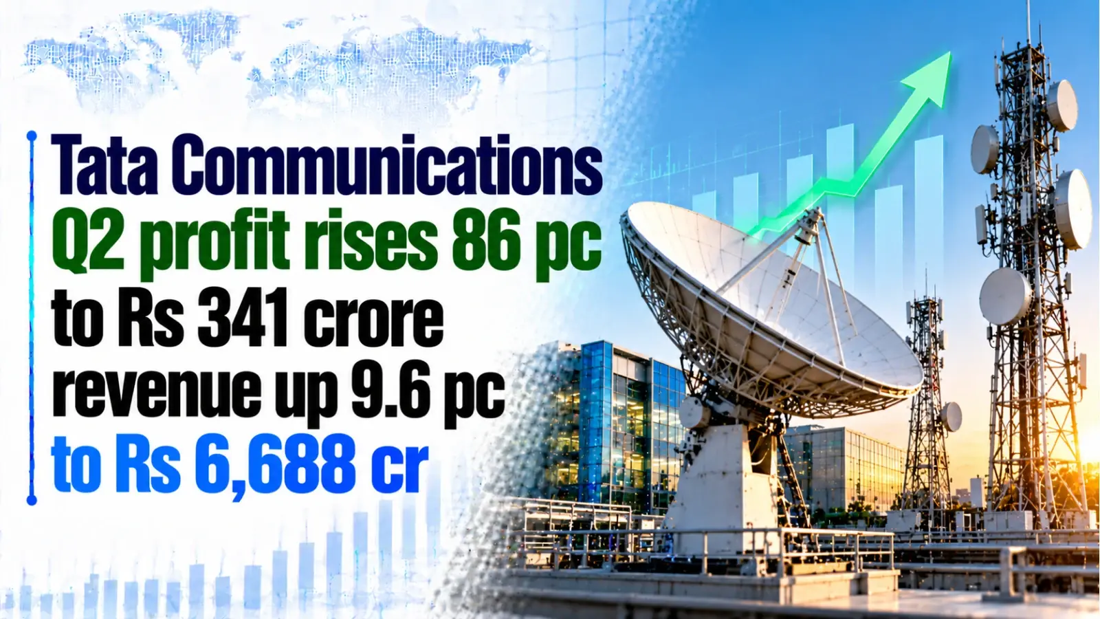 Tata Communications Q2 Profit Rises 86% to Rs 341 Crore; Revenue Up 9.6% to Rs 6,688 Cr