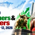 Top Gainers & Losers, October 12, 2026 at 12:00 PM IST: Bajaj Auto Leads Gainers