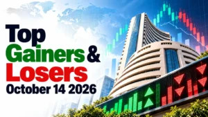 Top Gainers & Losers, October 14, 2026, at 12:00 PM IST: Coal India Leads Gainers